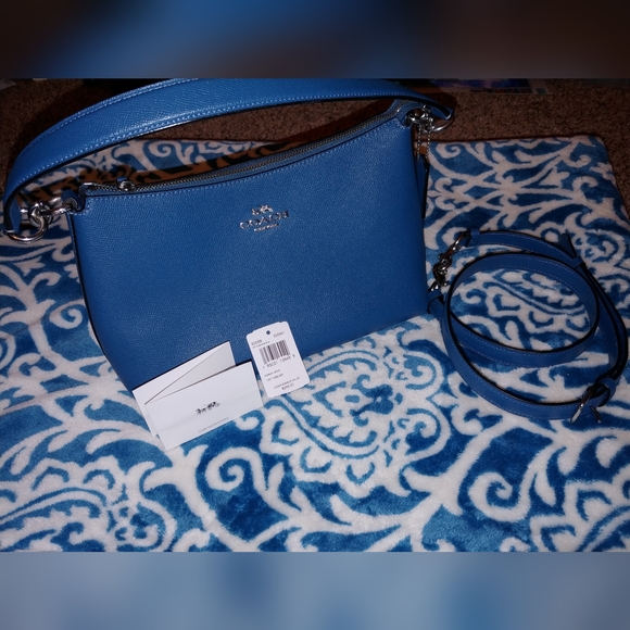 Coach Purse Teal - Picture 1 of 8